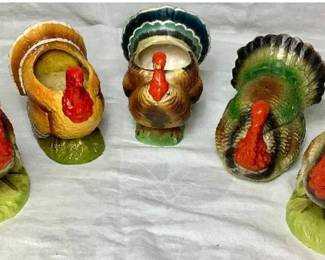 Vintage Ceramic Turkey Toms from Japan