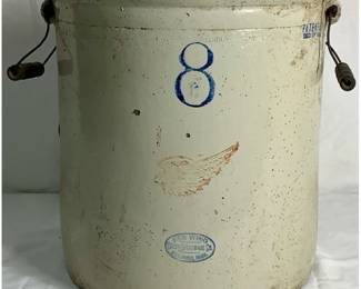 Vintage Red Wing Union Stoneware 8 Gallon Crock