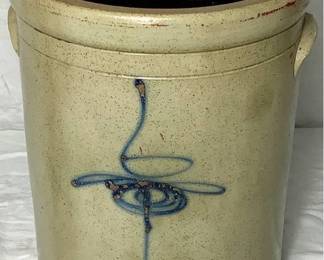 Antique Red Wing Bee Sting Stoneware Crock 6 Gallon Salt Glazed