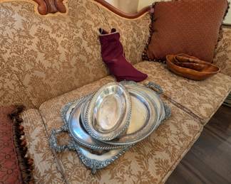 Silver plated platters 