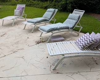 Outdoor pool chairs