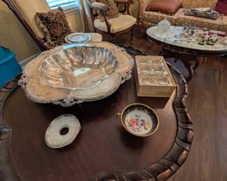 Silver plated platters 