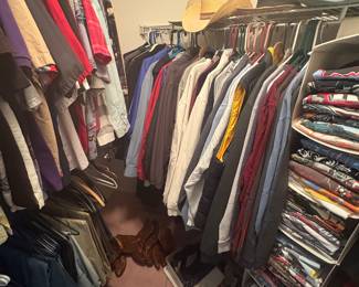 His clothes