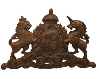 Lovely Carved Coat of Arms of the British Monarchy