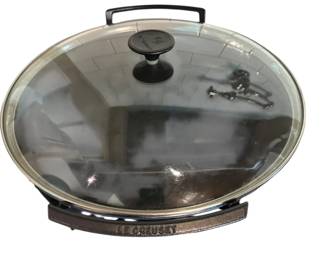 Le Creuset Enameled Cast Iron Wok with Glass Lid
