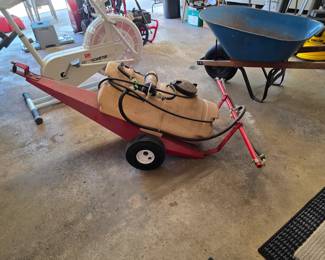 Pull behind yard sprayer. 