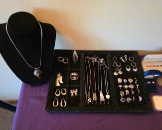 Some sterling and gold jewelry available!
