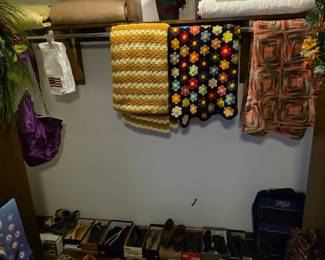 Beautiful quilts and Afghans.