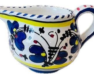 Italian Deruta Pottery Creamer