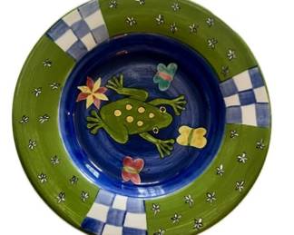 Porcelain 12" Plate Signed " Laurie Gates"