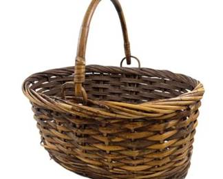 Large Wicker Basket With Handle