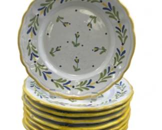 Shafford Hand Painted Italian Dinner Plates