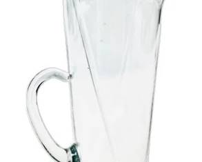 MCM Glass Bar Pitcher With Glass Stirrer