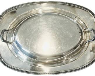 Silver Plate Covered Vegetable - Signed "Apollo E.P.N.S Bernard Rice's Sons"