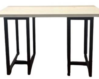 Console Table With Laminated Top And Wooden Legs