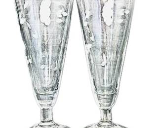Princess House Crystal Glasses #442 With Original Box