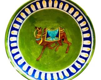 Hand Painted Pottery 10 Inch Plate