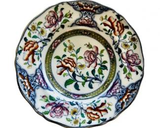 Antique English Ironstone 10.5" Plate - Ridgway Eugenie Pattern