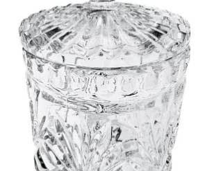 Cut Crystal Lidded Jam Pot