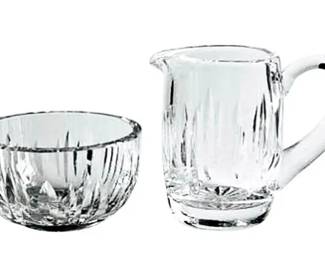 Waterford Crystal Eileen Pattern Creamer & Sugar