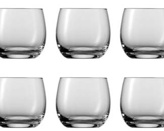 Six Stemless Wine Glasses