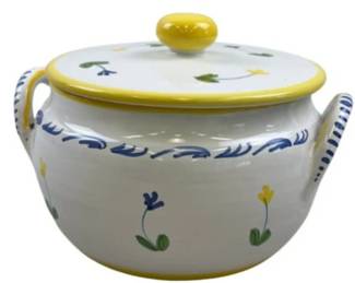Shafford Hand Painted Italian Covered Vegetable Serving Piece