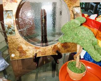 Art glass platter