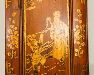 Oriental wood tray