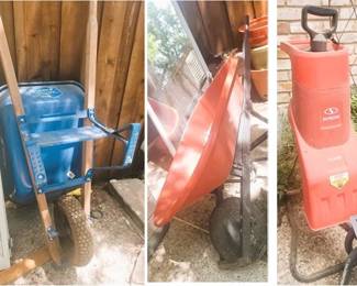 Wheel barrows - Tree limb mulcher
