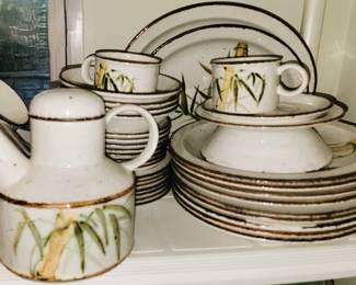 Vintage stoneware dish set