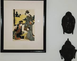 Woodblock Prints - Goddess wall sculptures