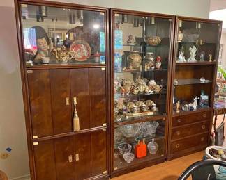 Henredon Fine Furniture 3-Piece Wall Unit
$695 for immediate purchase. 105" long x 18" deep x 82" tall