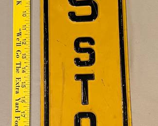Vintage Bus stop sign