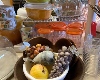 Vintage marble fruit