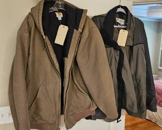 Carhartt and Columbia outerwear