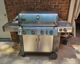 Weber gas grill (hooks to gas line)