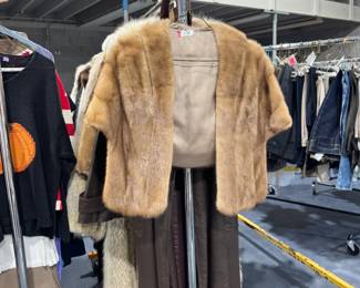 Leather coats and jackets. Holiday sweaters.