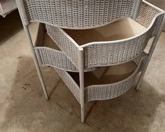 1 Wicker Dresser open