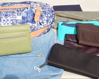 LOTS OF PURSES - TOTE BAGS - TRAVEL BAGS- WALLETS