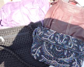 LOTS OF PURSES - TOTE BAGS - TRAVEL BAGS