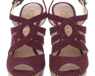PRADA - Purple Suede Slingback Sandals - Size 6 US.
USA Shipping Only.