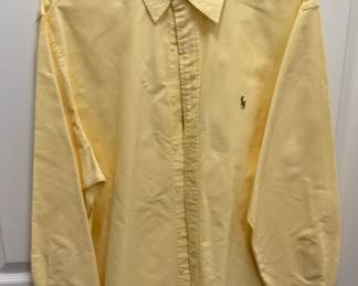 POLO Ralph Lauren Polo Men's Designer Dress Shirt - Classic Fit Yellow Size 17-1/2, 34-35.
USA Shipping Only.