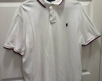 POLO Ralph Lauren Polo Men's Classic Fit With Red & Blue Striped Sleeves & Collar Polo Shirt. Size XL.
USA Shipping Only.