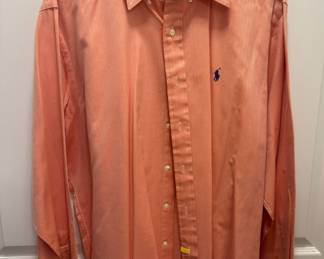 POLO Ralph Lauren Polo Men's Designer Classic Fit Dress Shirt - Peach Size 16-1/2, 34-35.
USA Shipping Only.