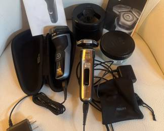 Two (2) Norelco Phillips Men's Razors (Triple Head Shavers with accessories).
USA Shipping Only.