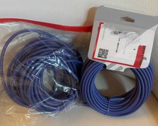 Two (2) 50 ft. Ethernet Blue Cable (One unopened) to cable/DSL modem or other network Device.
Purchased and then did not need.
USA Shipping Only.