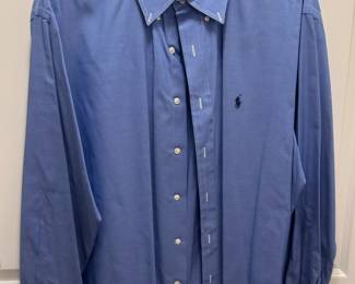POLO Ralph Lauren Polo Men's Designer Dress Shirt - Blue Size 16-1/2, 34-35.
USA Shipping Only.