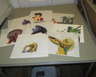 Ambassador Magma animation cels over 200