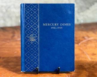 This lot features a Mercury Dime collection, housed in a collector’s album. Seventy (70) Mercury Dimes counted in total with just a few missing as seen in photos.
