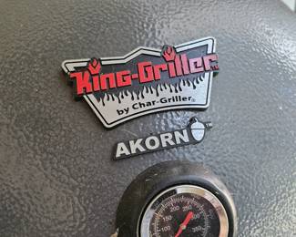$275 Pre Sale Item - See Sale Description for purchase details. King Griller Acorn, Rolling Cart 41" w x 26.5" - Egg, 22"d Pic 2 of 3
